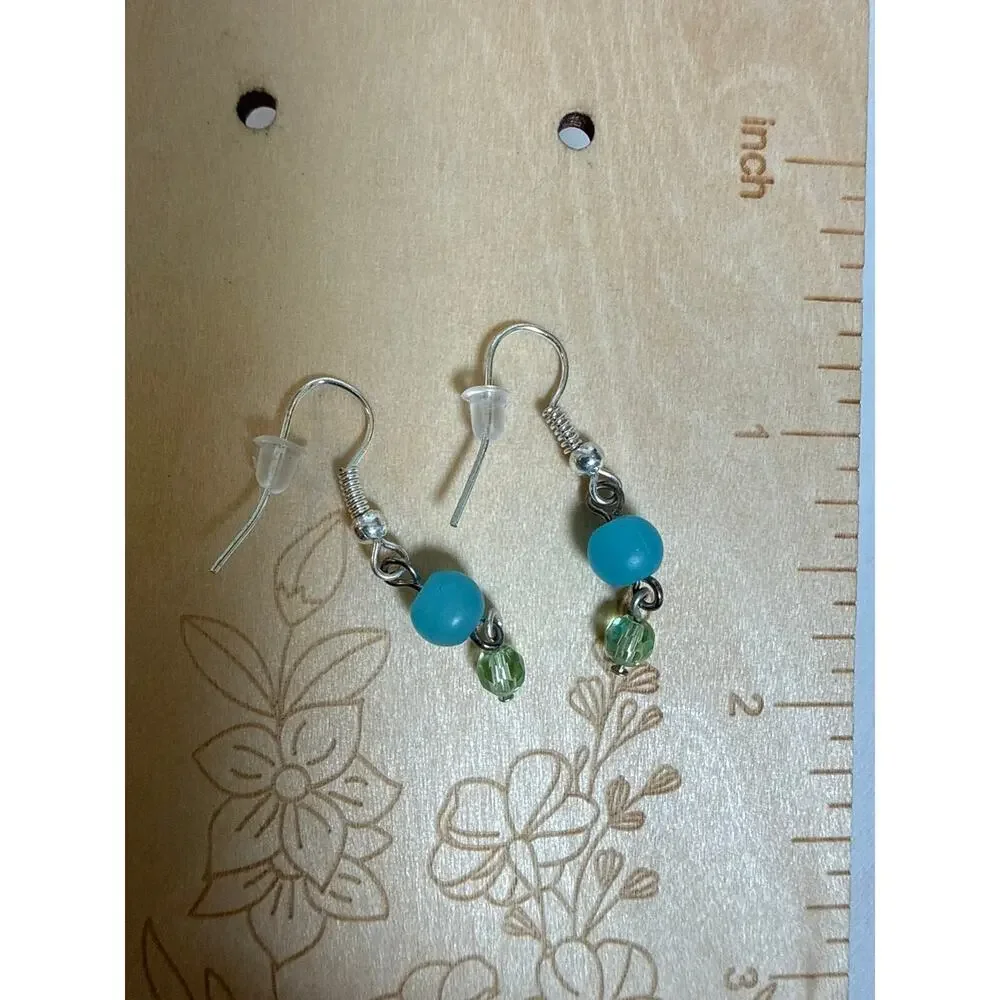 Coastal 3-Piece Jewelry Set Necklace, Bracelet & Earrings Blue & Green Starfish